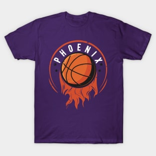 Phoenix Basketball Retro Sun Sports Valley of the Sun PHX Rally at the Valley T-Shirt